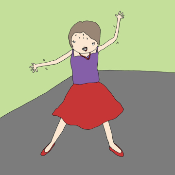 Dizzy Aunt at Wedding